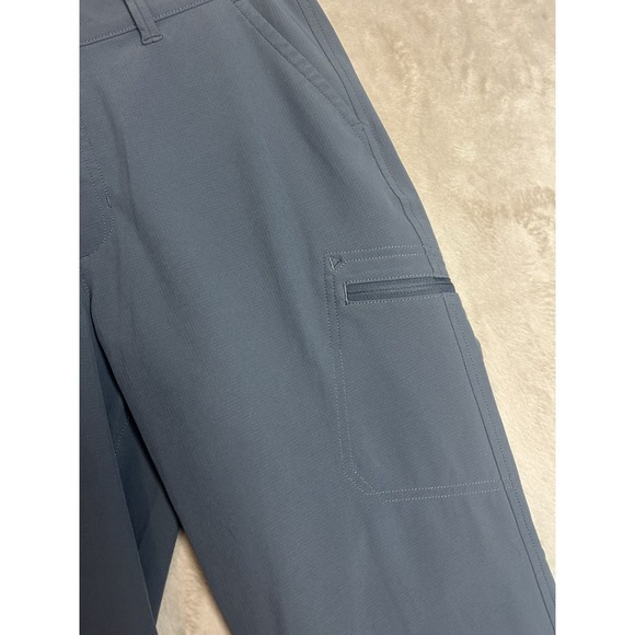 Eddie Bauer Women's 6 Blue Ripstop Crop Capri Pants Cargo Pocket Polyester - Picture 4 of 9